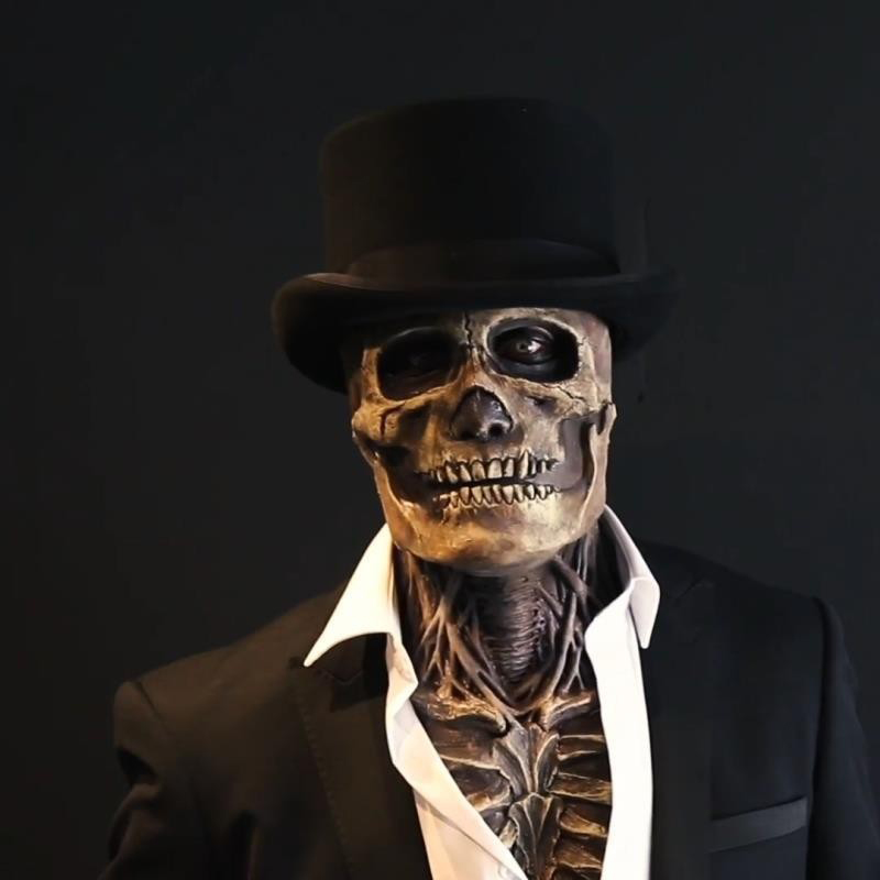 Led Purge Mask Halloween - Spaventoso cervello insanguinato maschera a testa