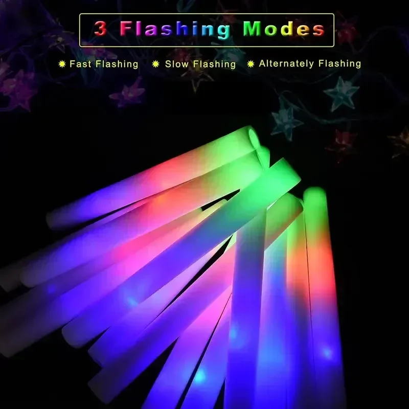 30 Bastoncini Luminosi in Schi - Flashing Led Foam Sticks Party recensione e prezzo