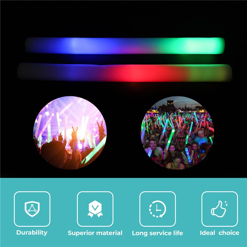A68P-12 pezzi bastoncini lumin - Flashing Led Foam Sticks Party recensione e prezzo