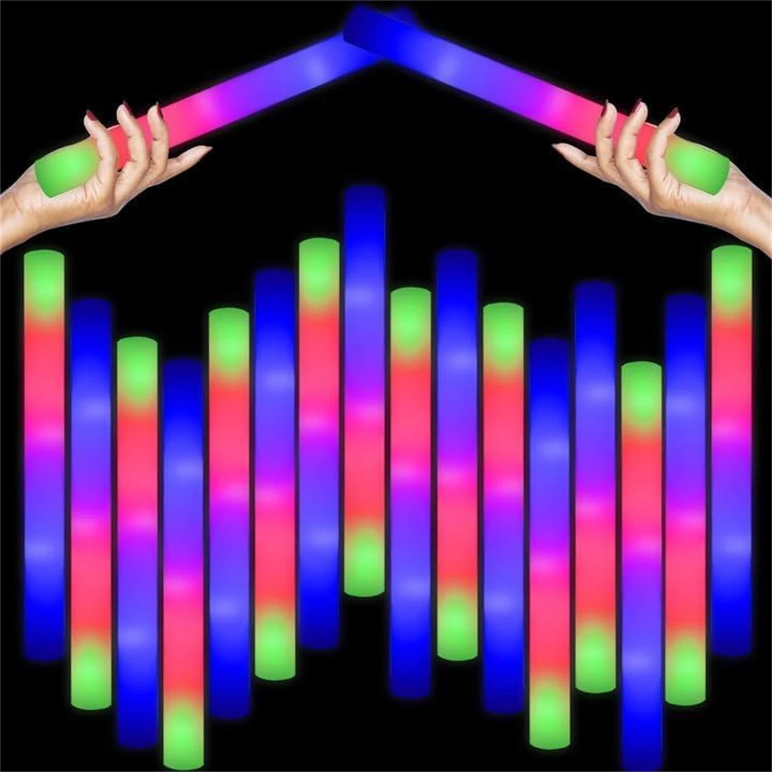 Bastoncini luminosi in schiuma - Flashing Led Foam Sticks Party recensione e prezzo
