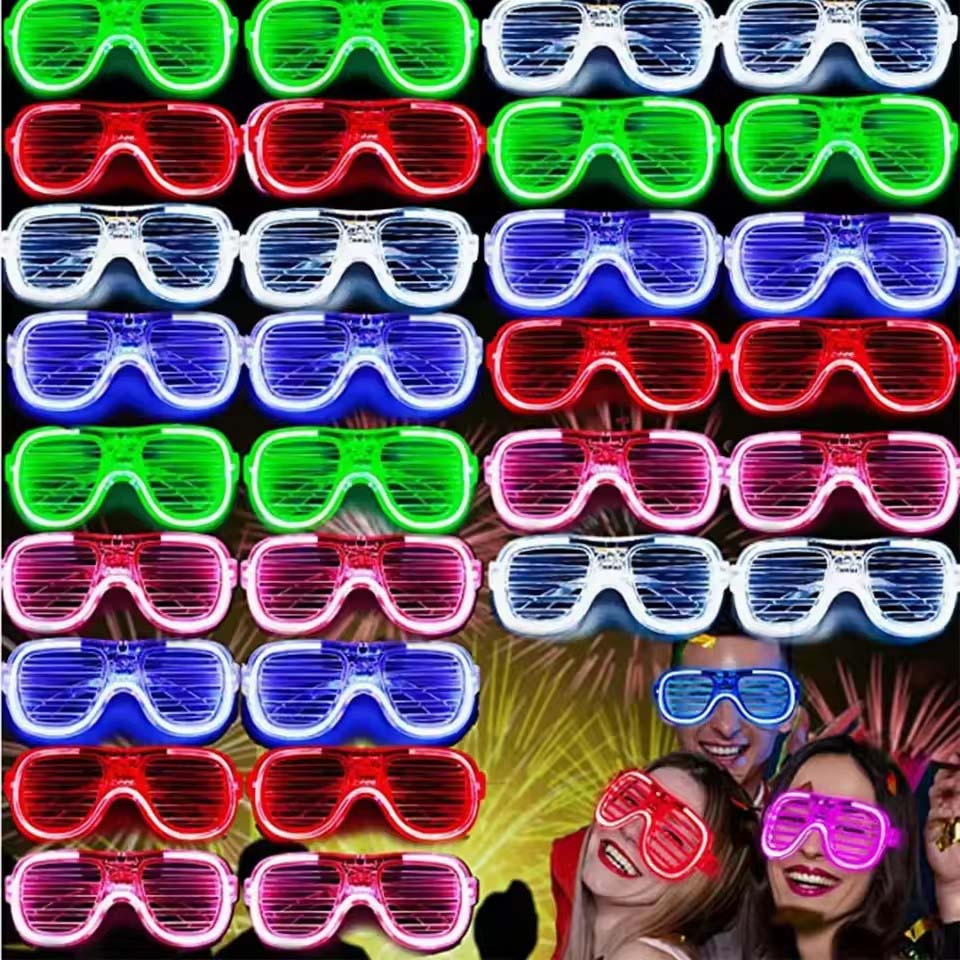 Occhiali LED luminosi da 5-50  - Glow In The Dark Party Glasses recensione e prezzo