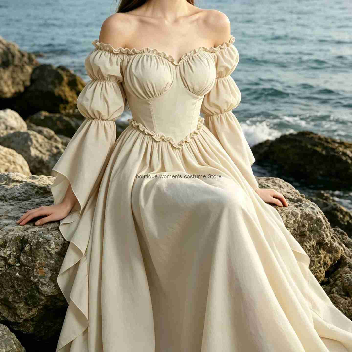 Nuovo abito medievale rinascim - Medieval Renaissance Dress Women recensione e prezzo