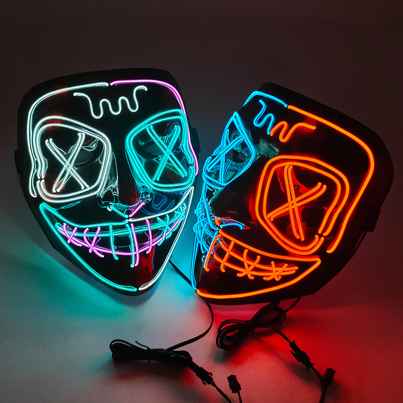 Maschera luminosa a LED senza  - Led Purge Mask Halloween recensione e prezzo