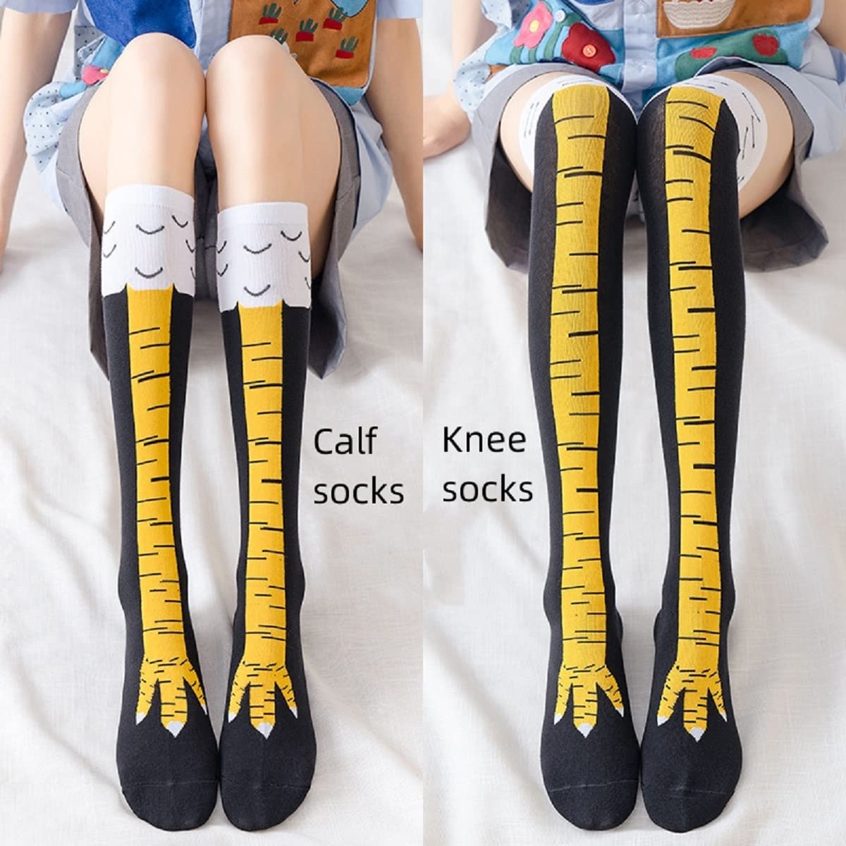 1/2 paia di calzini alti alla  - Funny Chicken Leg Socks recensione e prezzo