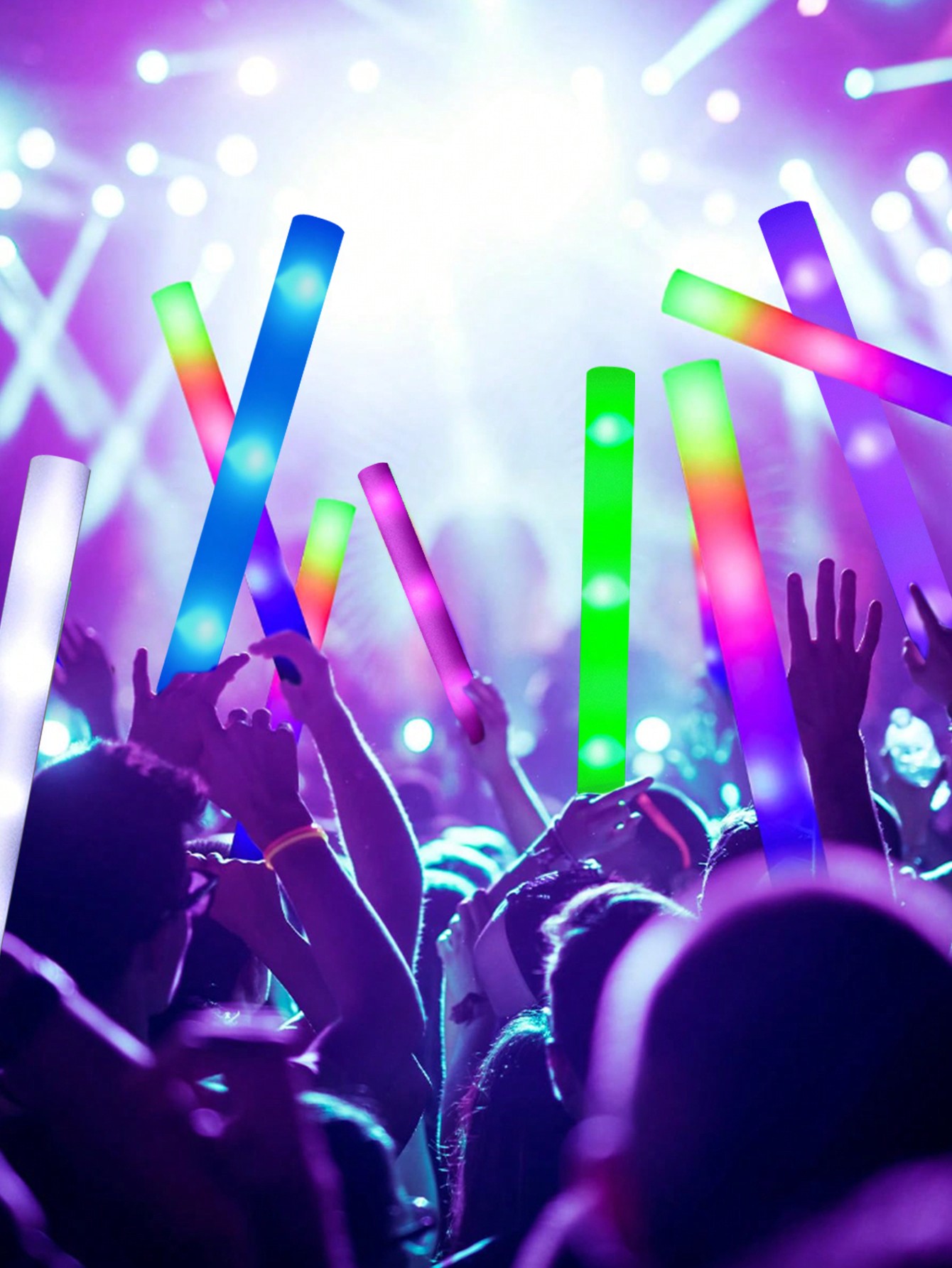 20/30pcs LED Foam Glow Sticks  - Flashing Led Foam Sticks Party recensione e prezzo