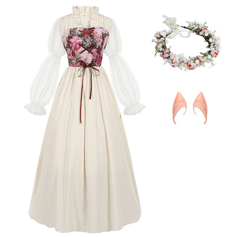 Abito Corsetto in Stile Rinasc - Medieval Renaissance Dress Women recensione e prezzo
