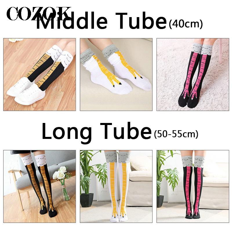 Calzini alti al ginocchio da d - Funny Chicken Leg Socks recensione e prezzo